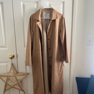 Classic Tan women's Trench Coat - Lightweight Long Overcoat